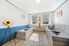 Wohnung Stadtrand, 4 Personen, nahe Bahnhof und See